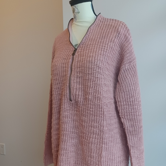 Ardene Zipper Neck Sweater - Picture 2 of 6